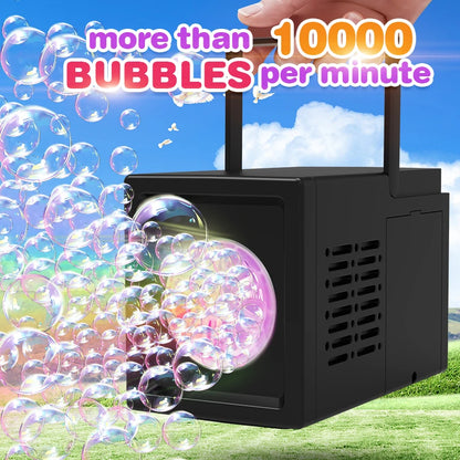 10-Hole Handheld Bubble Gun — Battery-Free Bubble Machine for Kids, Weddings & Outdoor Parties