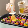 Glass Oil Bottle with Brush and Lid - Basting Oil Brush for BBQ, Baking, Pancakes