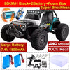 1:16 Brushless RC Drift Car with 80km/h Speed and LED Lights 4WD