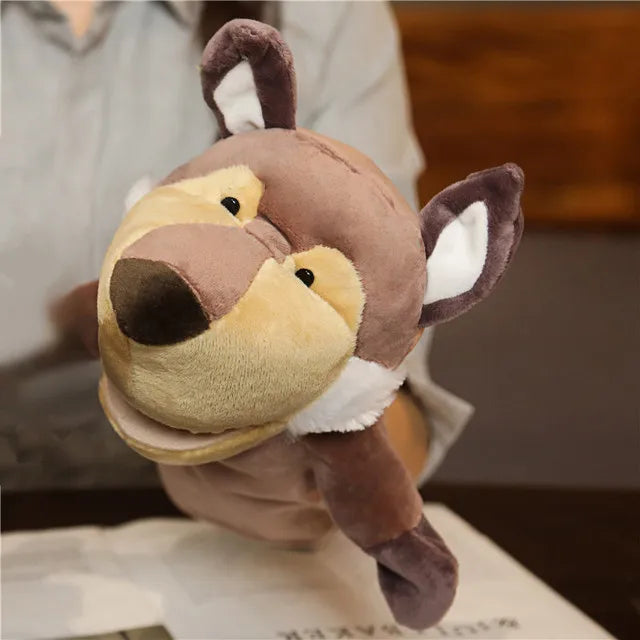 Soft Plush Horse Hand and Finger Puppet, Cartoon Toy for Kids Party Decoration