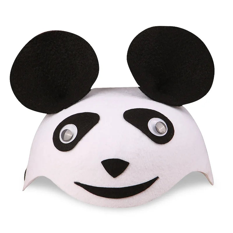 Kids Forest Animal Felt Party Hat – Duck, Bird & Rabbit Carnival Cap | Children's Day Party Costume