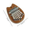 Small 8-Key Kalimba Thumb Piano Pocket Solid Wood Finger Piano Musical Instrument for Beginners