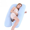U-Shaped Pregnancy Pillow - Pure Cotton Lumbar Support & Backrest Cushion for Pregnant Women, Multi-Function Full Body Pillow