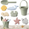 Children’s Silicone Beach Toy Set With Shovel & Portable Bucket — Durable Sand Digging & Storage Tool