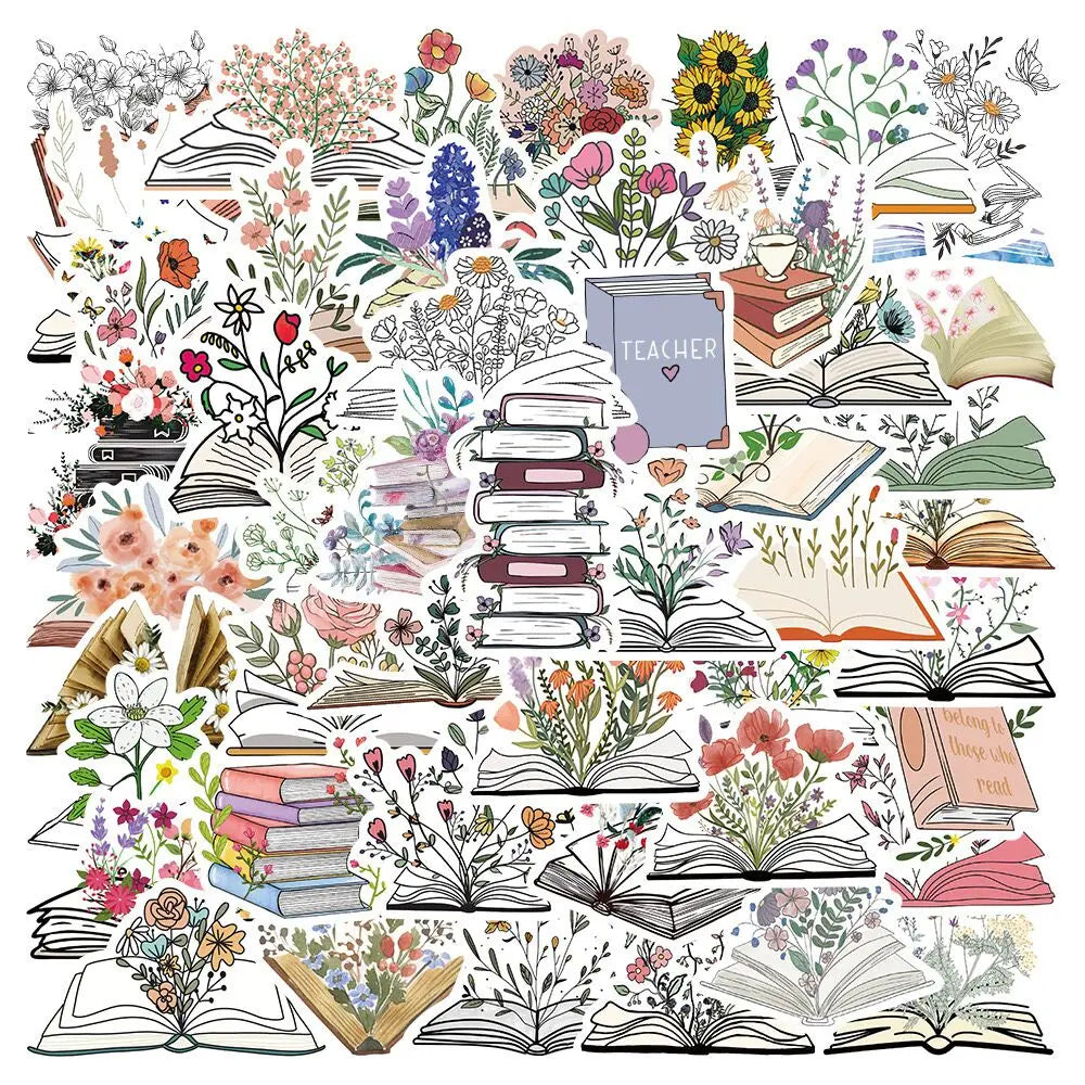 10/50/100pcs Dark Romance Bookish Stickers – Aesthetic Decals for Kindle, iPad, Phones, Laptops, and Diaries
