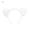 Plush Animal Ears Headband – Cartoon Dog Zebra Tiger Hairband, One Size for Kids & Adults, Cosplay Party Accessory