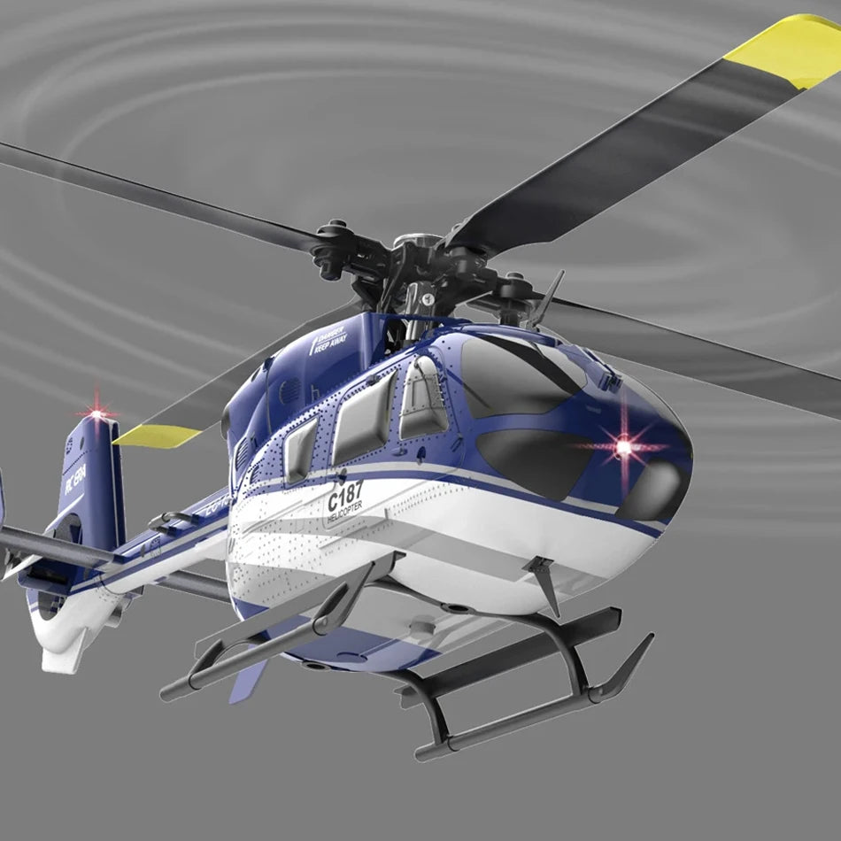 RC ERA C187 EC135 4CH RC Helicopter – Gyroscope Stabilized with Altitude Hold and 2.4G Remote