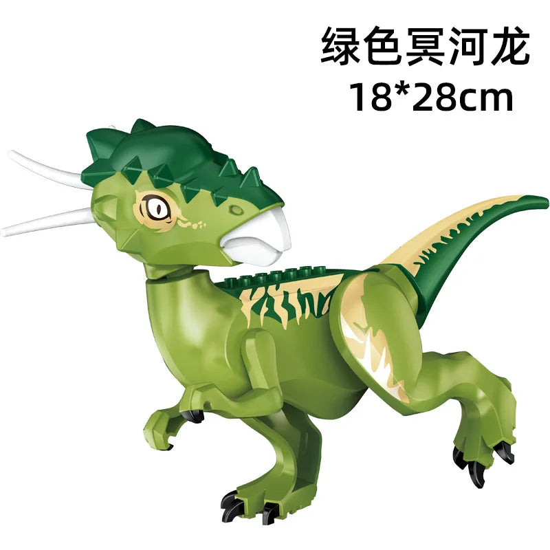 Jurassic World 3 Brutal Raptor Building Blocks – Tyrannosaurus, Indominus, and I-Rex Dinosaur Toy for Kids