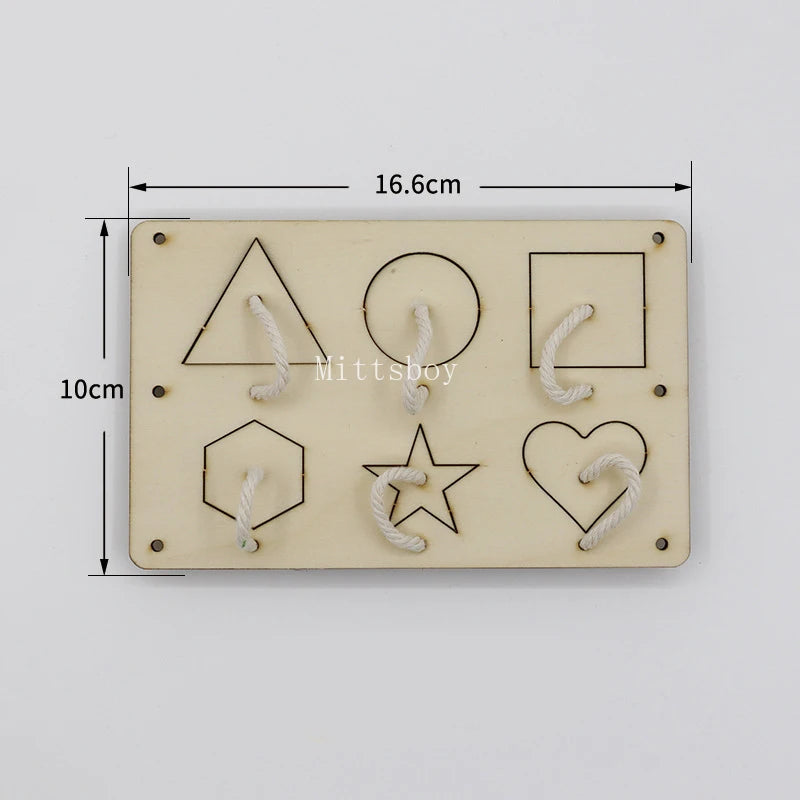 Busy Board Accessories – Montessori Wooden Toy with Key, Lock, Switch, Slides, and Paillette for Early Education Training and Learning Gifts