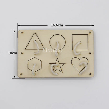Busy Board Accessories – Montessori Wooden Toy with Key, Lock, Switch, Slides, and Paillette for Early Education Training and Learning Gifts