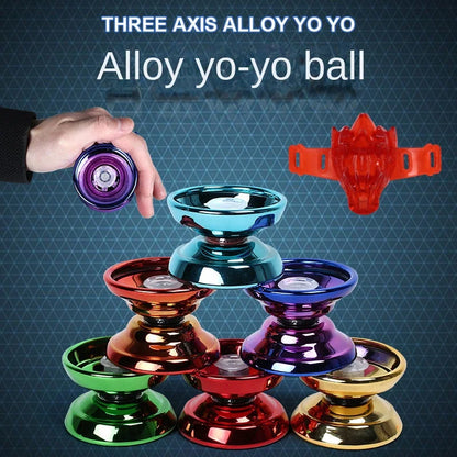Professional Aluminum Metal Yoyo - Beginner-Friendly Yo-Yo for Kids and Adults with Accessories