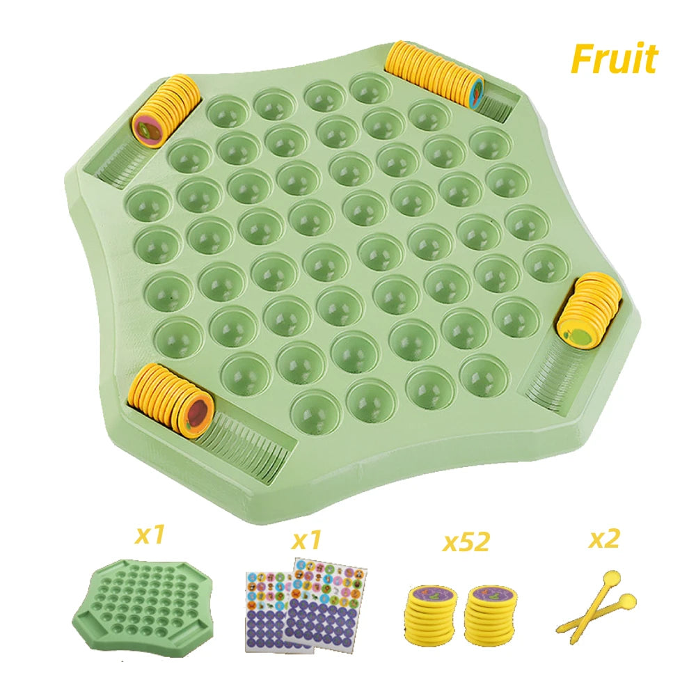 Animal/Fruit Flip Chess (54 Cards, Memory & Cognitive Game, 2-4 Players)
