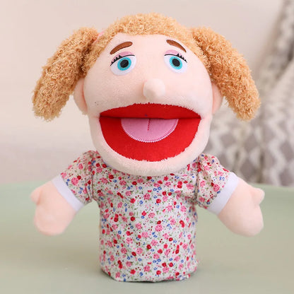 28-33cm Kids Plush Finger and Hand Puppets, Role Play Bedtime Story Toys for Boys and Girls