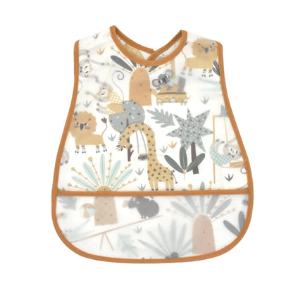 2023 New Cartoon Pattern EVA Waterproof Baby Bibs – Adjustable Feeding Apron with Pocket for Kids, Baby Burp Cloths - Kidzy Market