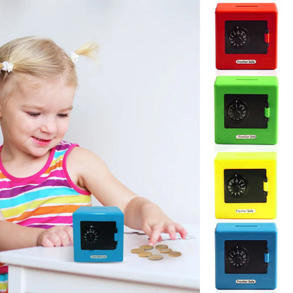 Coin Saving Money Box with Code Lock Large Capacity Piggy Bank for Boys and Girls