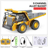 2.4G RC Excavator Dumper Car Remote Control Crawler Bulldozer Toy