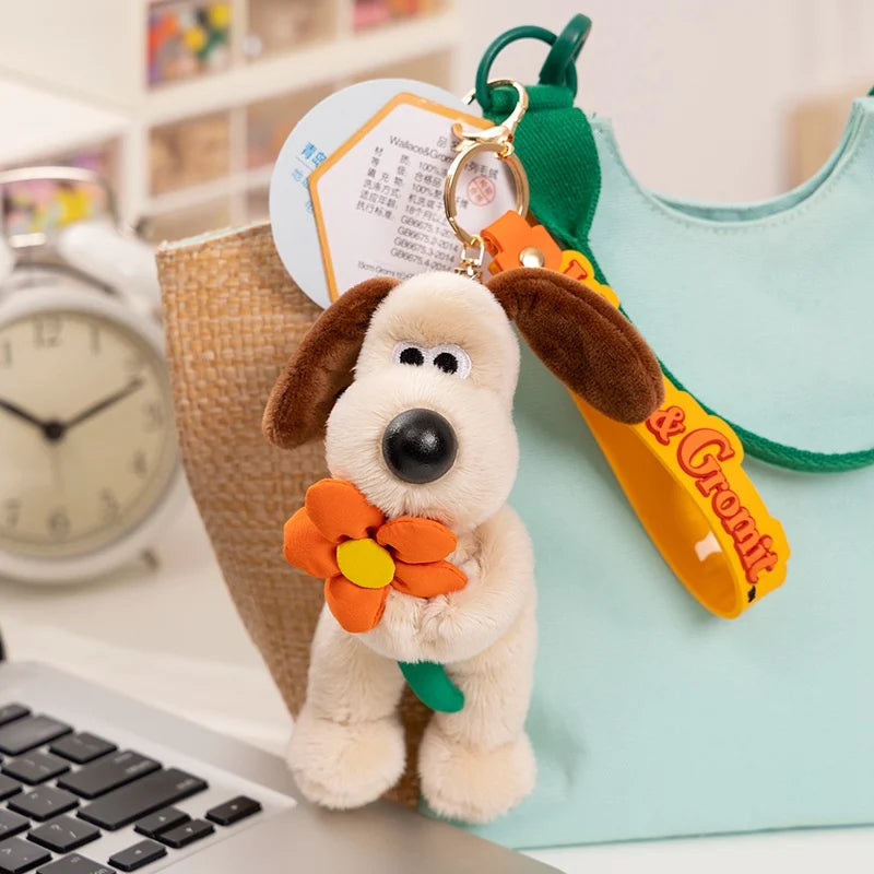 Cute Dog Plush Pendant Keychain, Bag and Car Accessory Gift for Children