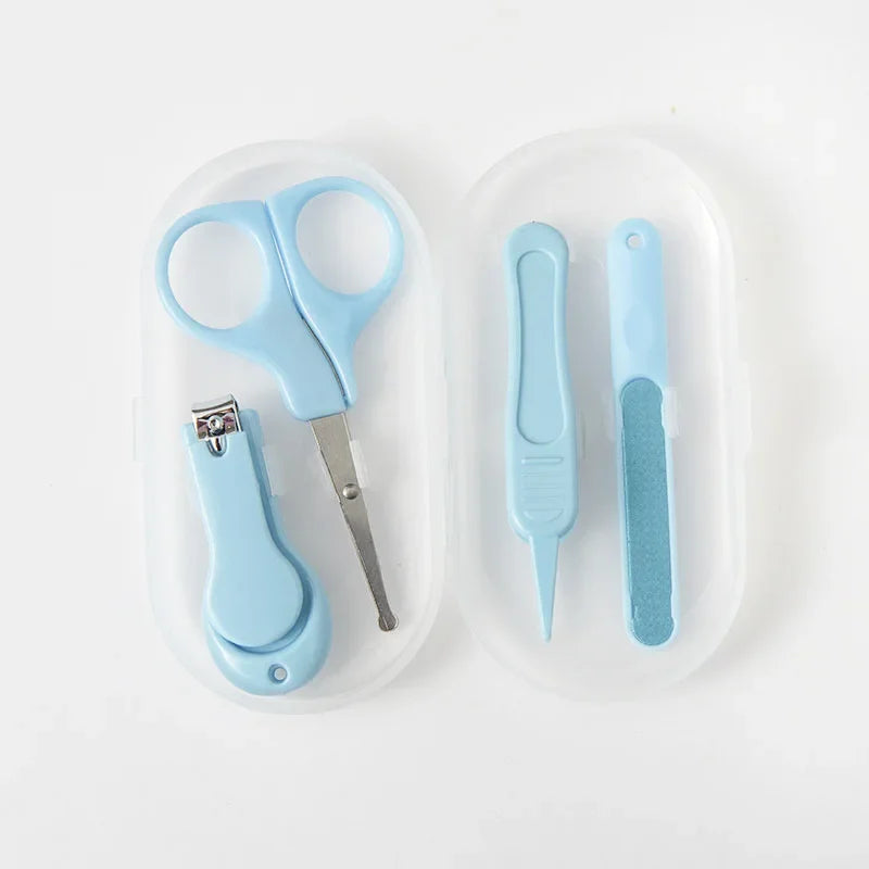 4pcs/set Baby Nail Clipper Set, Children Kids Nail Cutter Scissors, Files Small Nail Trimmer, Baby Nails Care Tools