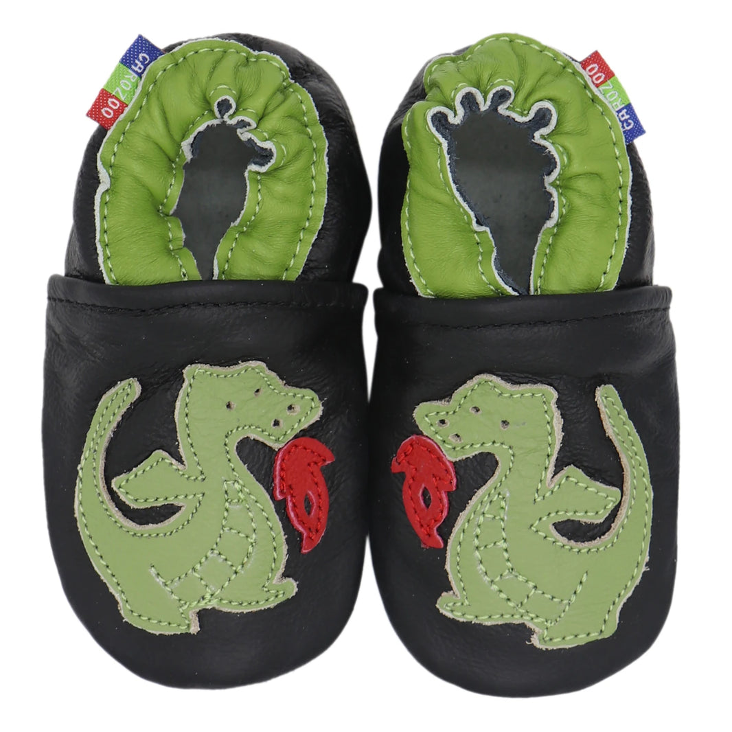 Carozoo Baby Shoes – Leather Children Slippers, Prewalker First Walking Shoes for Newborn Boys & Girls