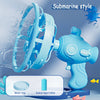Kids Handheld Bubble Machine – Double-Layer Bubble Fan Bubble Gun with 230 ml Bubble Solution, Outdoor Party Toy Gift