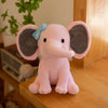 Cute Elephant Plush Pillow — 25 cm (9.8 in) Soft Cotton Stuffed Animal Kawaii Sleeping Aid