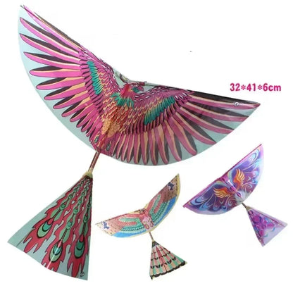 1pc New Flying Birds Kite – Elastic Rubber Band Powered, Funny Kids Toy Gift