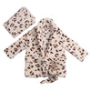 Baby Photography Props Baby Hooded Robe with Belt Bathrobes Bath Towel Cucumber Slipper Set Creative Photo Outfit for 0-3 Months
