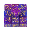 10-Pack 16mm (0.63 in) Acrylic D6 Dice Counters - Board Game & Classroom Tokens