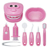 Montessori Doctor Role Play Set - 1 or 9-Piece Tooth Brushing Teaching Aids for Kids, Early Learning Pretend Play