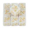 10-Pack 16mm (0.63 in) Acrylic D6 Dice Counters - Board Game & Classroom Tokens
