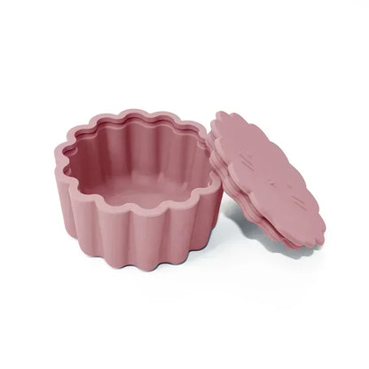 WOLIFE Baby Food Storage Box – Portable Snack Storage Box, Edible Grade Silicone Snack Cups, Travel Tableware Accessories for Kids