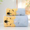 Winnie Bear Cartoon Bath Towel – Soft Coral Velvet Towel for Kids 35x75cm / 70x140cm