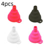 Mini Foldable Silicone Collapsible Funnel 7.5 cm (3.0 in) Portable for Fuel Beer Oil Kitchen