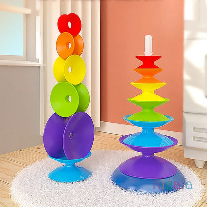 Rainbow Stacking Toy for Toddlers Montessori Educational Toy