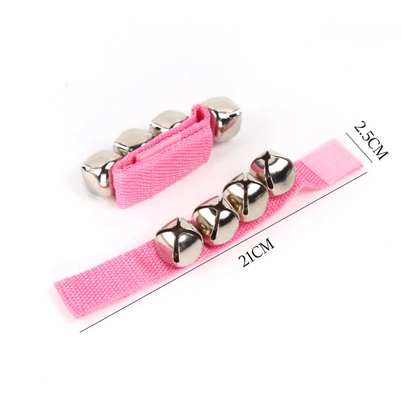 1 Pair Wrist Bells for Kids – Wearable Jingle Rattle Toy, Durable Percussion Educational Instrument, Orff Music Bell Ring