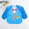 Waterproof Long-Sleeve Baby Bib – Cute Cartoon Apron with Pocket for Self-Feeding (0-3Y) - Kidzy Market