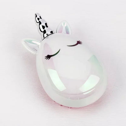 Princess Detangling Hair Comb for Kids – Cartoon Unicorn Head Massager, Anti-static, Cute Hair Care Tool for Children