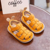 Baby Girls’ & Boys’ Sandals – Summer Infant Anti-Collision Toddler Shoes, Soft Bottom Genuine Leather Beach Sandals for Kids