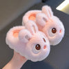 Cute Rabbit Kids Fluffy Indoor Slippers – Plush-Lined Warm Non-Slip Slippers for Boys & Girls, Sizes 24–36 (15–21 cm / 5.9–8.3 in)