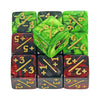 10-Pack 16mm (0.63 in) Acrylic D6 Dice Counters - Board Game & Classroom Tokens
