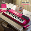 37-Key Kids Electric Piano Keyboard with Microphone, Educational Music Toy for Toddlers & Children