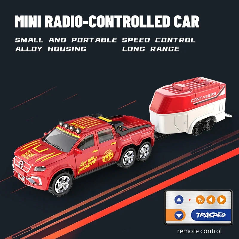 Mini 1/64 Alloy RC Car with 60-Minute Run Time