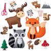Kids Sewing Kit 14-Piece Woodland Felt Animals DIY Craft Set for Beginners Educational Sewing Toy