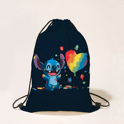 Disney Stitch Cartoon Drawstring Bag for Boys and Girls | Party Gifts, Birthday Decorations, and Backpack - Kidzy Market