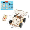 DIY Wooden Remote Control Car - Four-Wheel Drive Racing Kit, STEM Science Experiment Toy for Kids