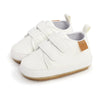 Meckior Baby Shoes Retro Leather Boy Girl Multicolor Toddler Rubber Sole Anti-Slip First Walkers Infant Shoes