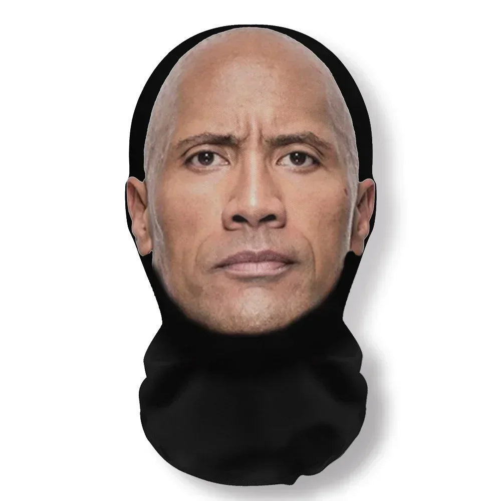 3D Seamless Kids Face Mask – Funny Celebrity Printed Ice Silk Sunscreen Head Scarf, Full-Face Neck Gaiter for Halloween Cosplay & Outdoor Sports (1-Pack)