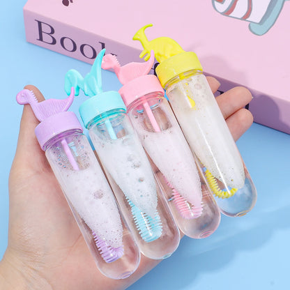 5-Pack Mini Kids Bubble Wands - Cartoon Dinosaur & Fruit Bubble Blowers, 13 x 3.5 cm (5.1 x 1.4 in) - Party Favors & Gifts