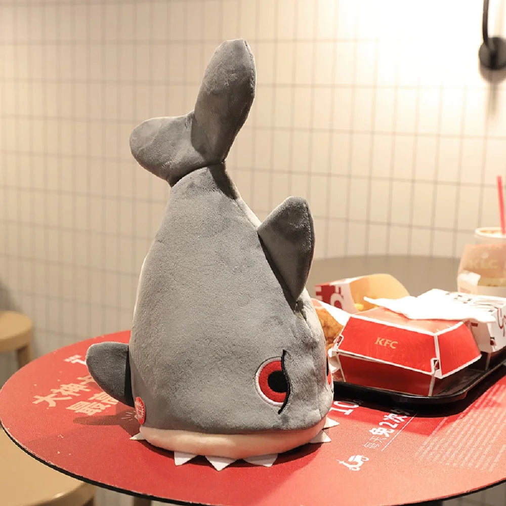 Adult Electric Shark Plush Hat — Battery-Powered Singing & Dancing Fish-Tail Novelty Costume Hat, Funny Party Prop for Halloween & Christmas Gift