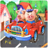 New 20 Piece Wooden 3D Puzzle, Cartoon Animal & Vehicle Jigsaw, Montessori Educational Toy for Kids, Baby 1-3 Years